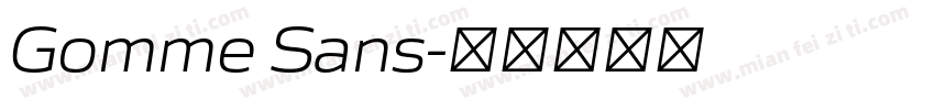 Gomme Sans字体转换